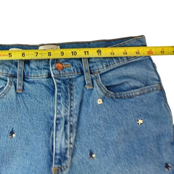 UNIVERSAL THREAD Size 12 Vintage Straight High Rise Floral Embroyered Boho - Picture 5 of 8